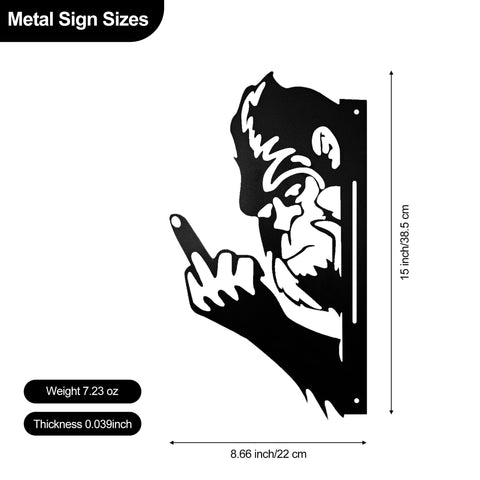 Mengfanjingxiang bigfoot yard sign side angle shows bold two-sided visibility for impact