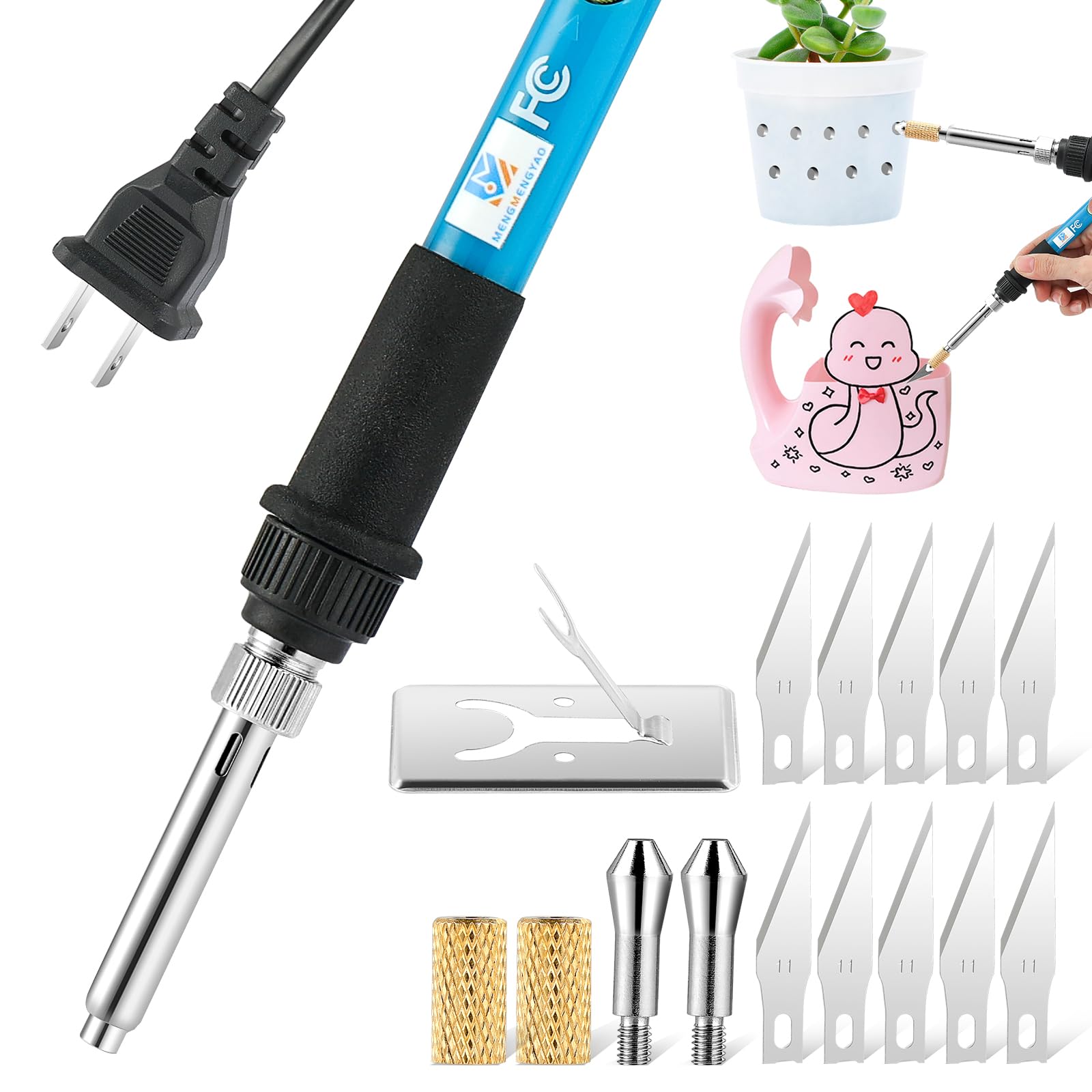 MENGMENGYAO electric hot knife tool overview for versatile cutting and pot perforation.