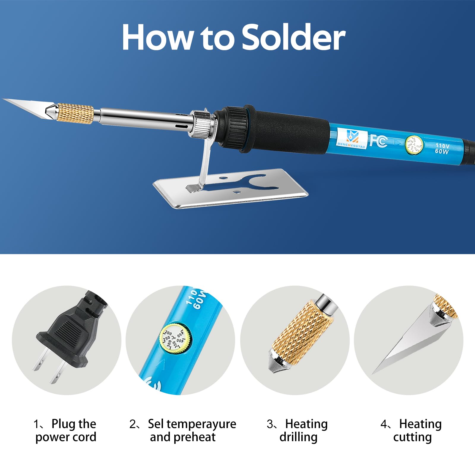 MENGMENGYAO safe and durable soldering tip with corrosion resistance.