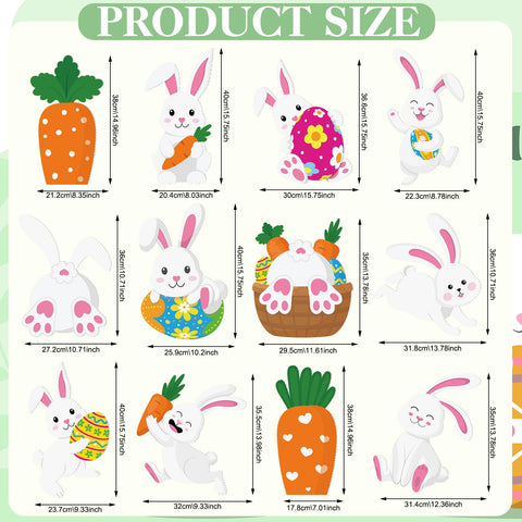Menkxi Easter carrot sign adds color to gardens and patios for spring celebrations.