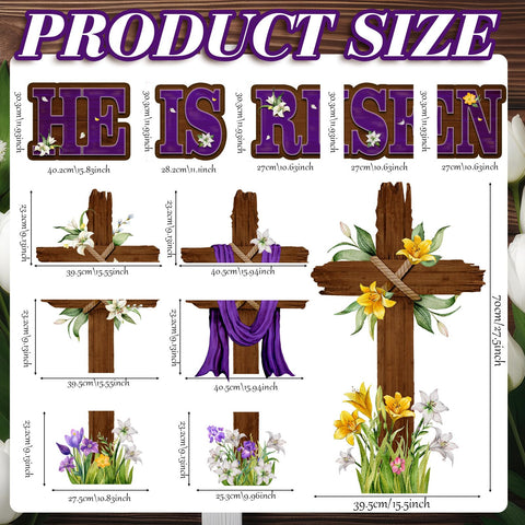 Menkxi colorful flower-themed yard sign adds festive curb appeal.