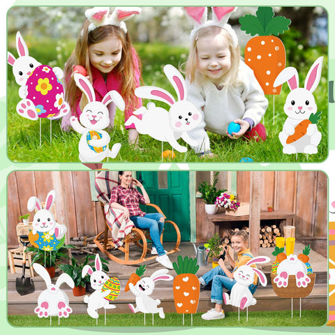 Menkxi outdoor Easter decor brightens gatherings with playful charm.