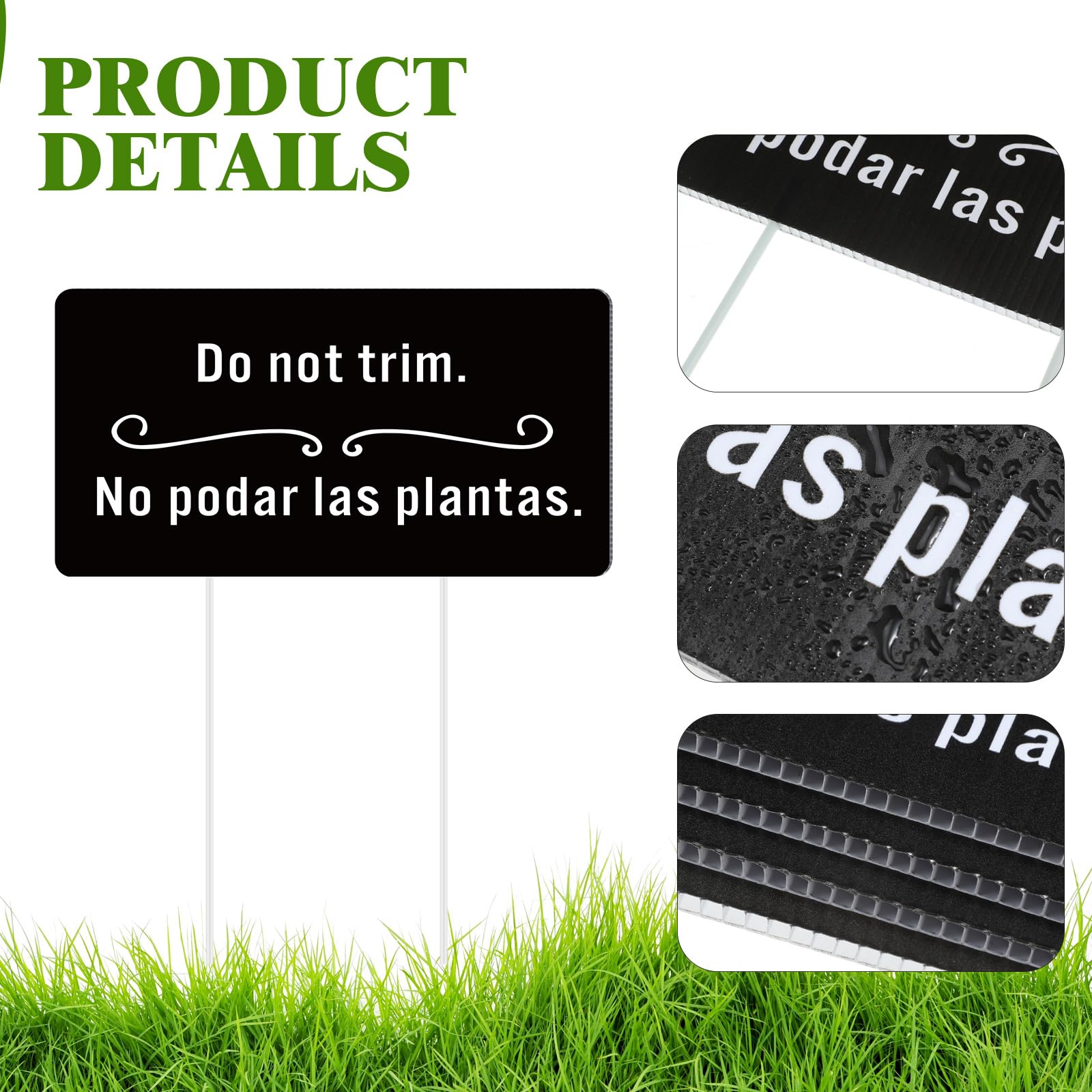 Menkxi PP garden marker demonstrates durable, waterproof construction.