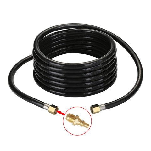 MENSI 1/4 quick connect plug on brass adapter for RV hose connections