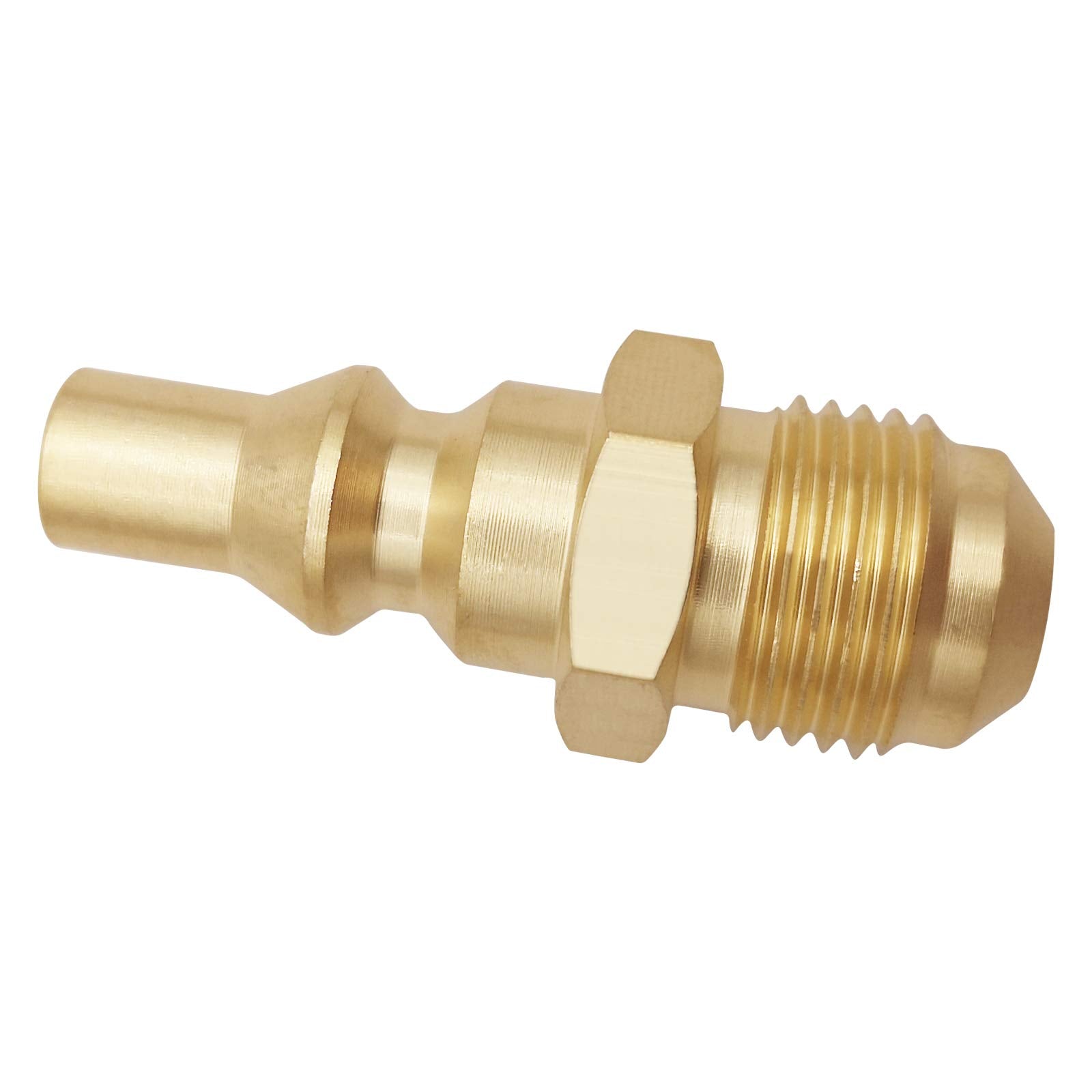 MENSI brass connector enabling sturdy propane extension hose coupling