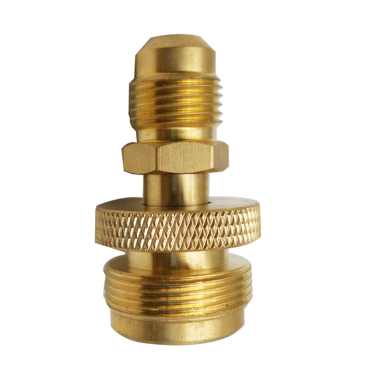 Close-up of MENSI camping stove flare fitting for easy setup