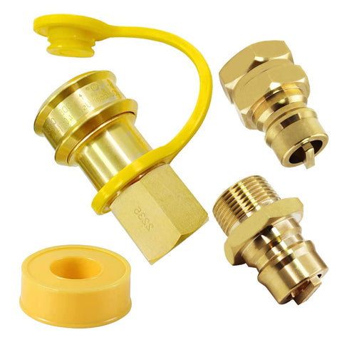 MENSI female quick-disconnect fitting for easy regulator outlet connections.