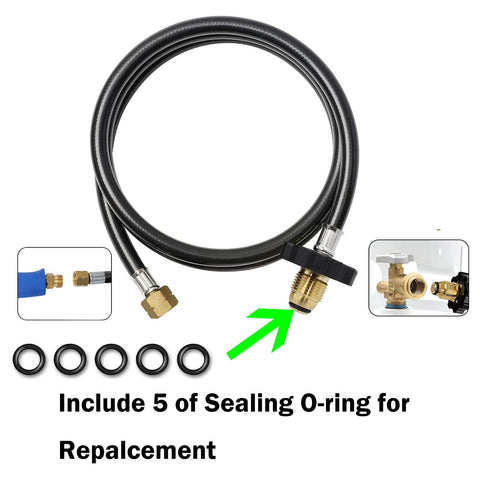 MENSI hose with replacement O-rings for long-lasting seals.