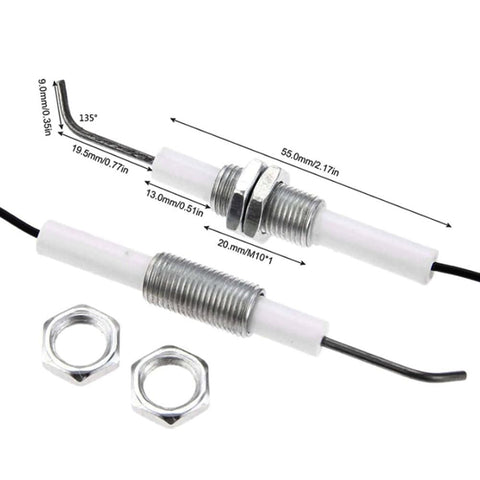 MENSI igniter kit side profile highlighting durable push-button operation