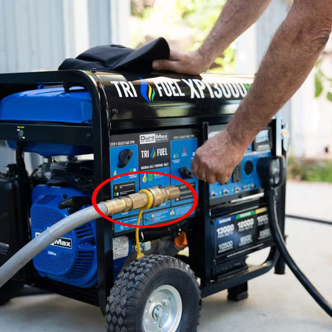 MENSI multi-functional kit supports propane and natural gas hoses.
