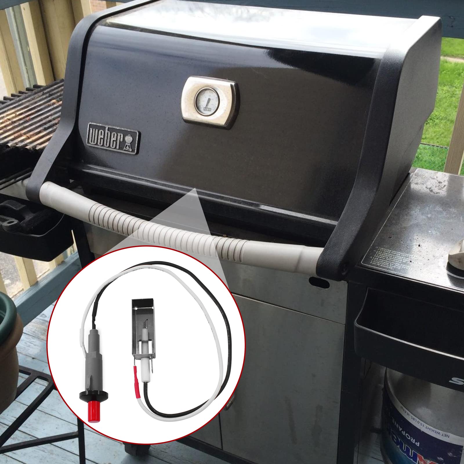 MENSI Platinum B/C igniter provides dependable grill starts.