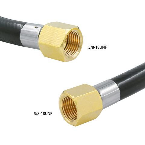 MENSI 3/8in flare-nut hose ends enable secure fittings.