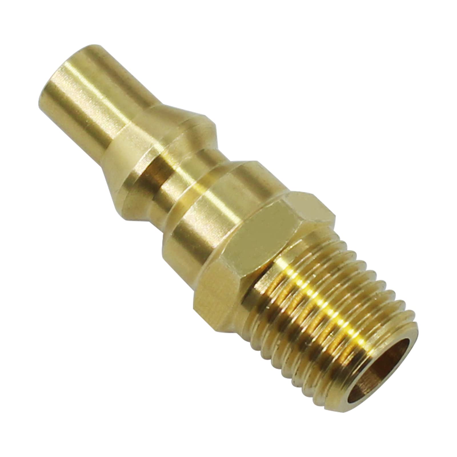 MENSI propane quick connect male plug for fast, secure connections on RVs.