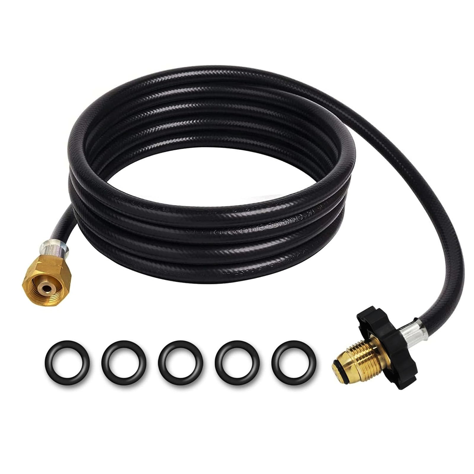 MENSI propane torch hose extension enabling flexible outdoor tasks.