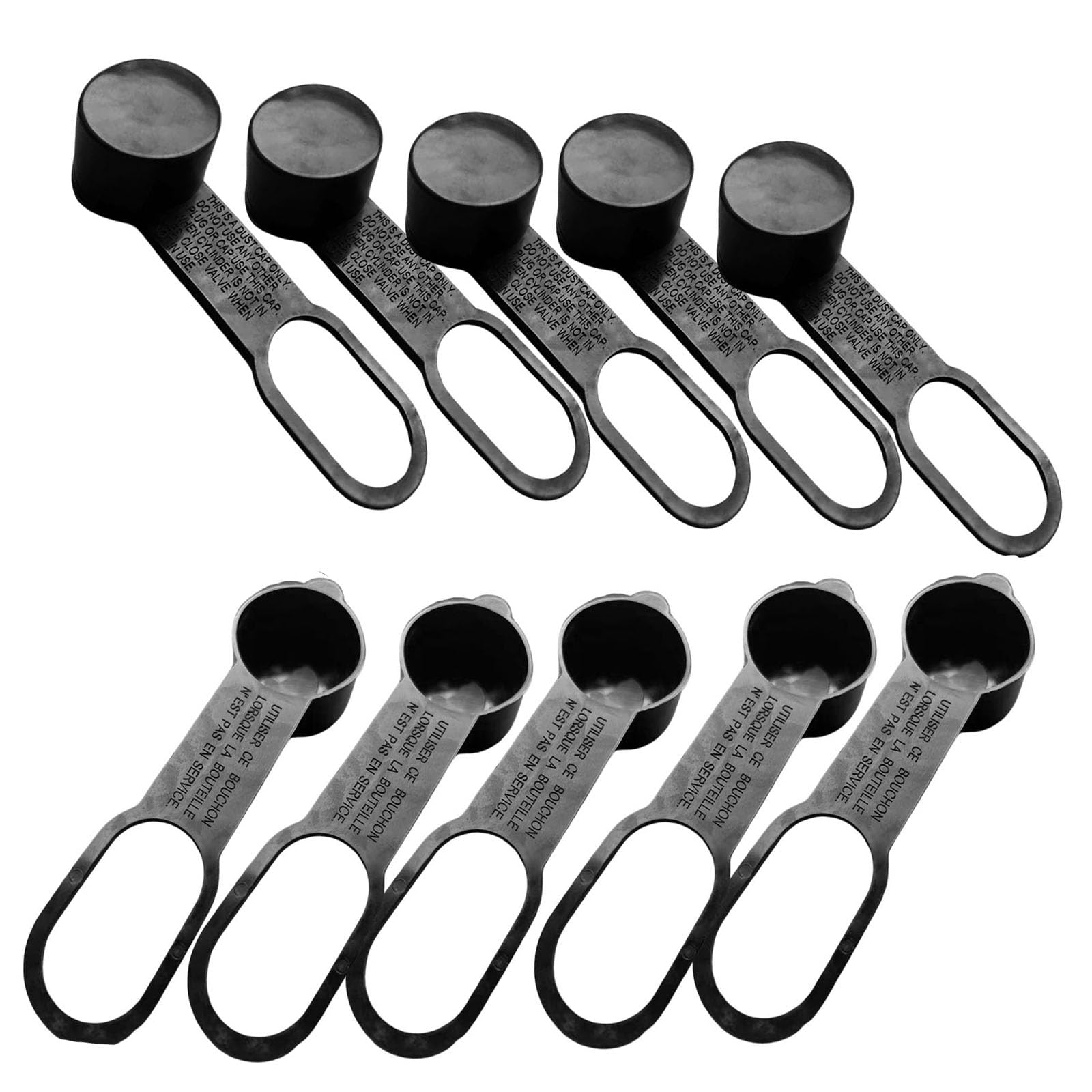 MENSI qcc propane adapter dust cap assembly protects threads during storage.