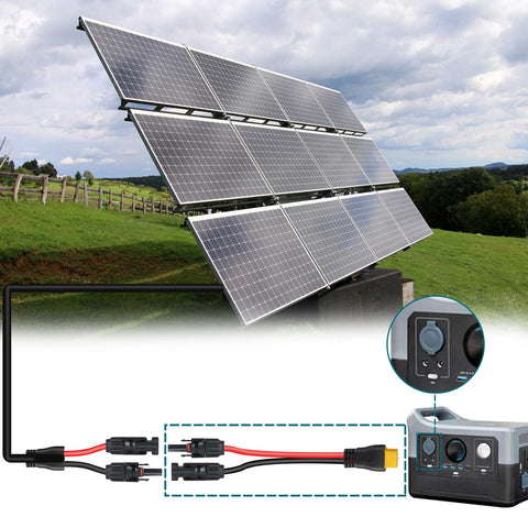 MENTBERY MC4 to XT60 extension connects solar panels to portable power gear.