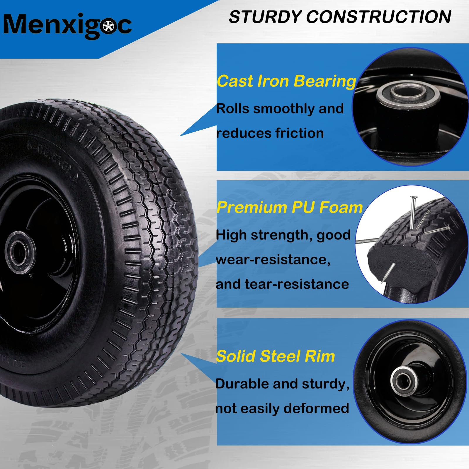 Menxigoc bearing kit including 3/4 and 1/2 inch bearings with spacers