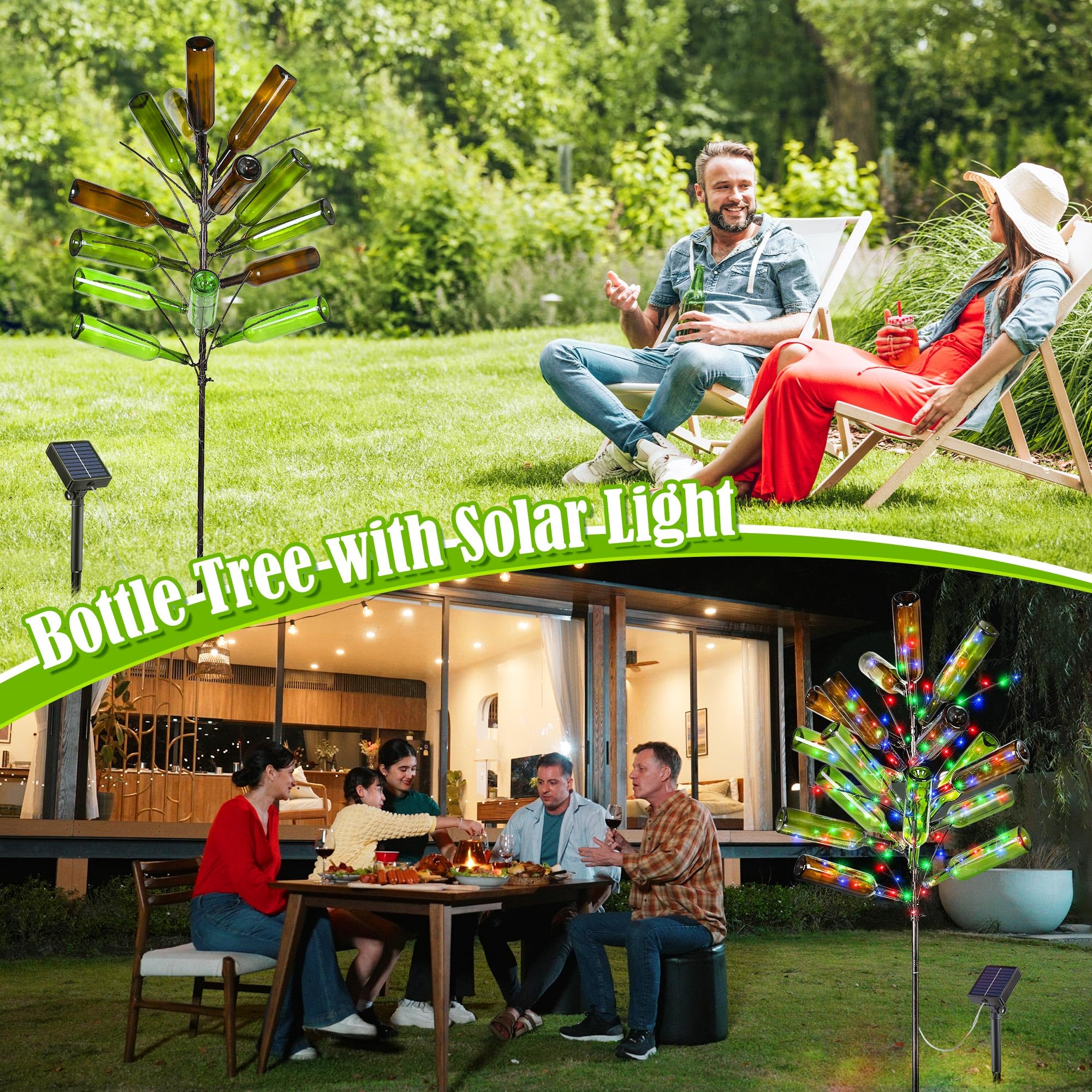 Meonum Outdoor wine holder doubles as a stunning centerpiece for patios