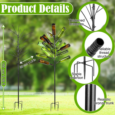 Meonum Bottle Tree wine-hold capacity up to 24 bottles for festive displays