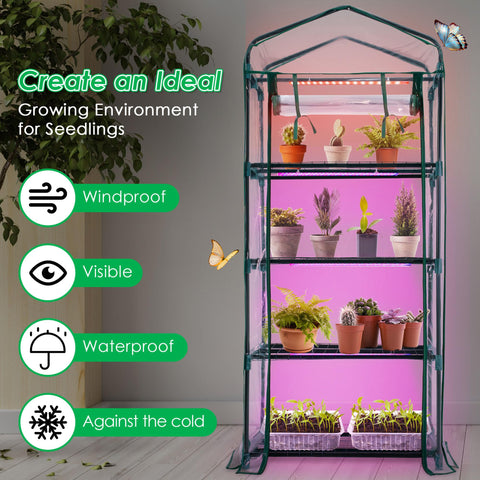 Meonum Greenhouse dimmable LED lights offer three modes and seven levels of brightness.