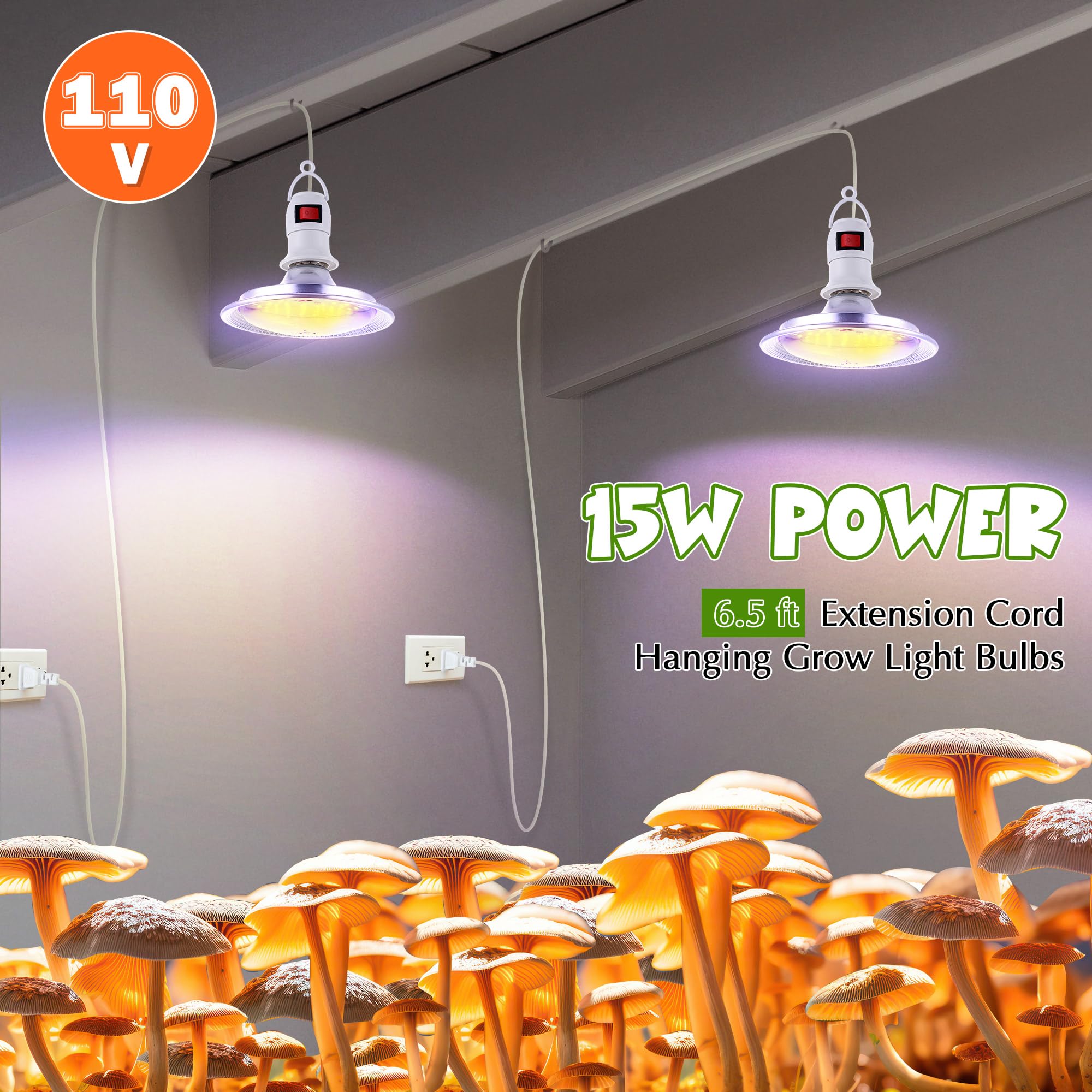 Meonum mushroom grow light for indoor mushrooms and small plants