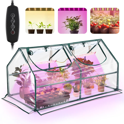 Meonum mini greenhouse assembly for easy seed starting indoors