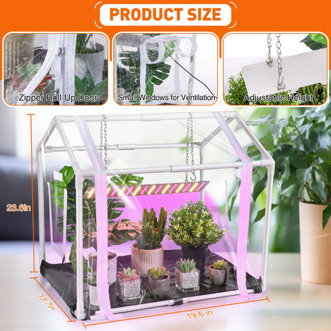 Meonum Mini Greenhouse for indoor outdoor use on balcony or patio.