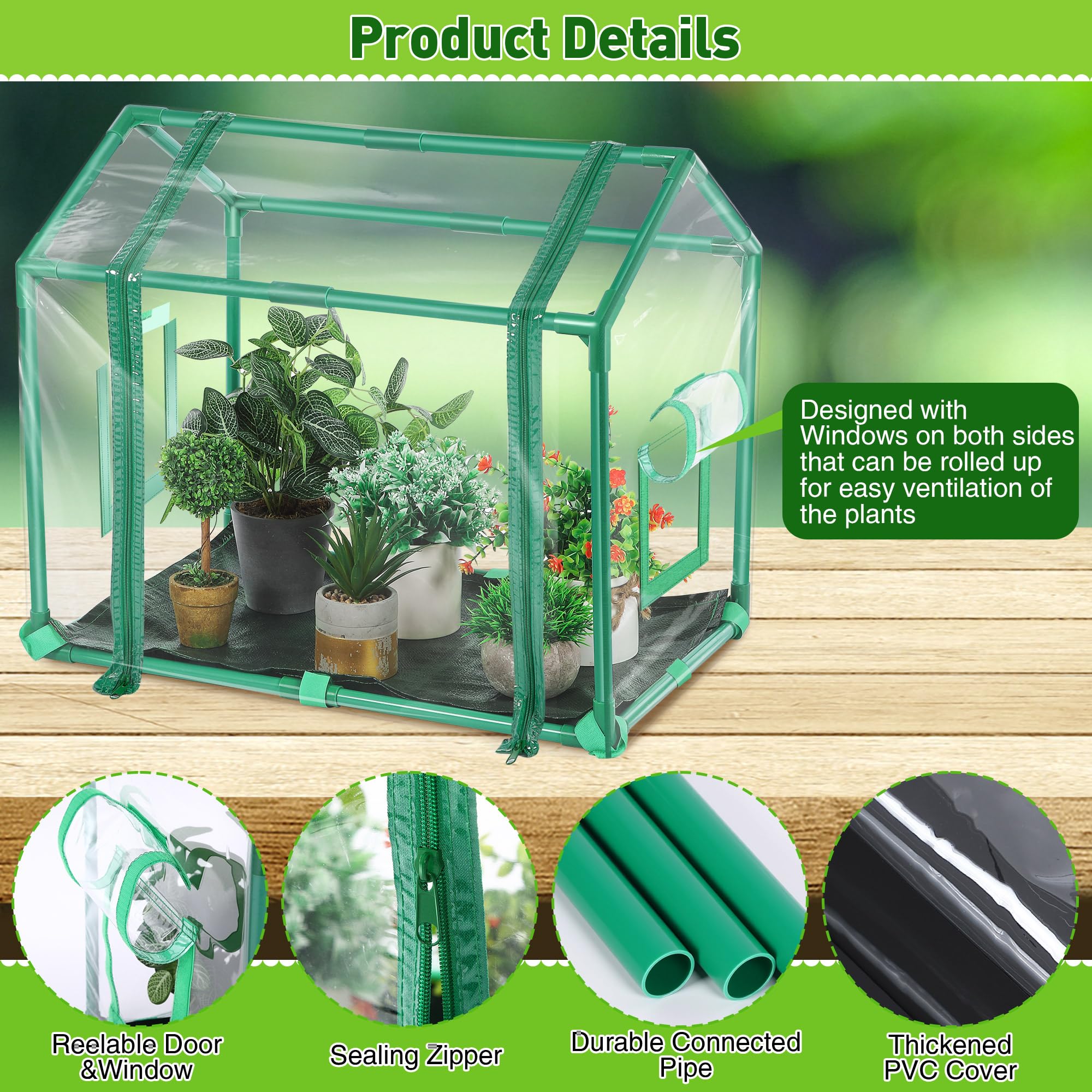Meonum indoor view of the greenhouse interior with plants