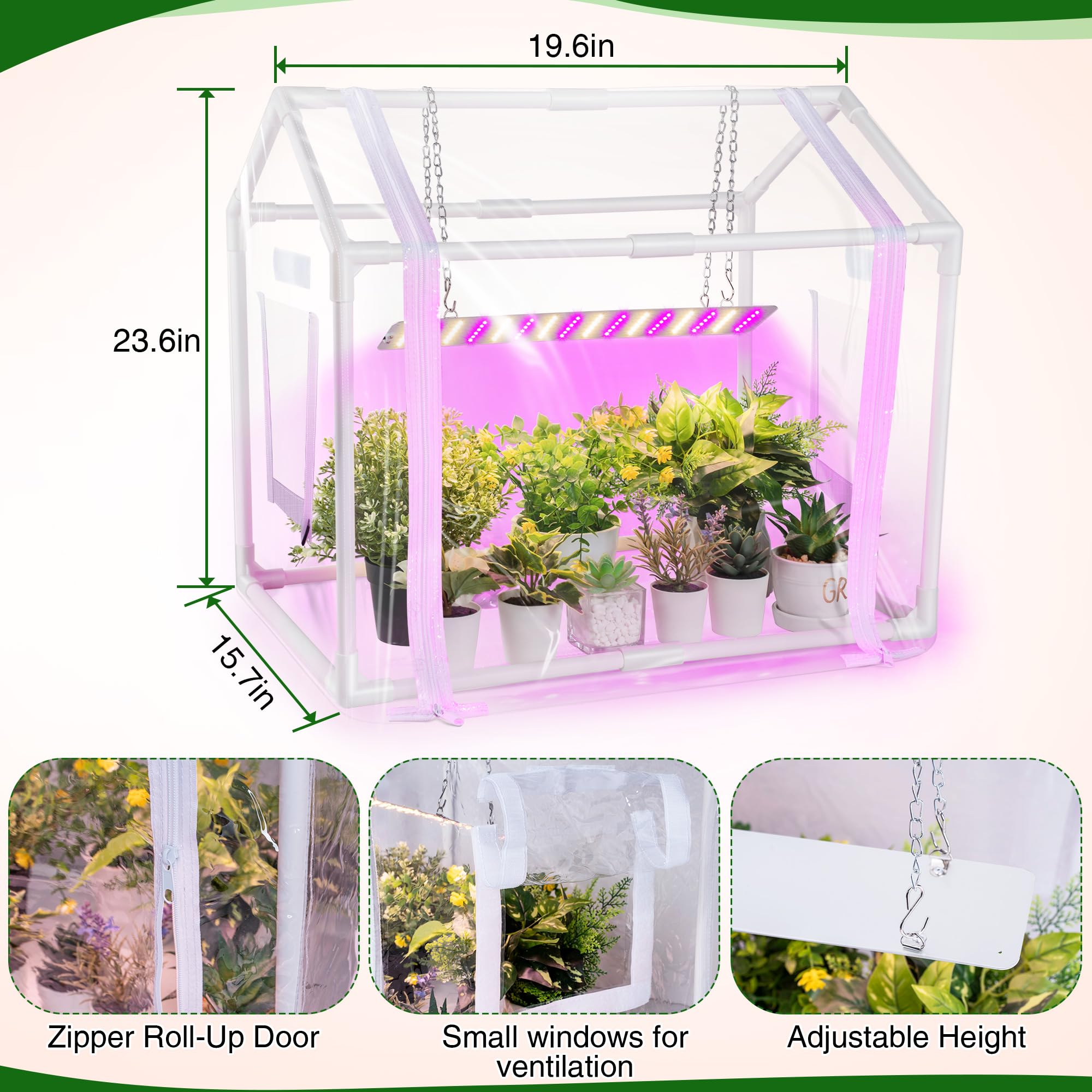 Meonum mini greenhouse portable-indoor-outdoor enables easy use on balcony or garden.