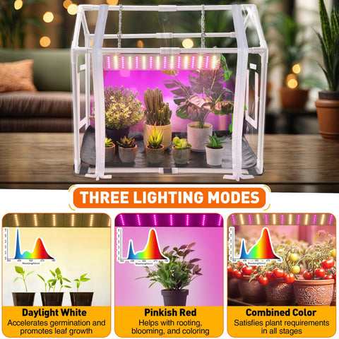 Meonum Mini Greenhouse portable setup for flexible placement indoors or outdoors.