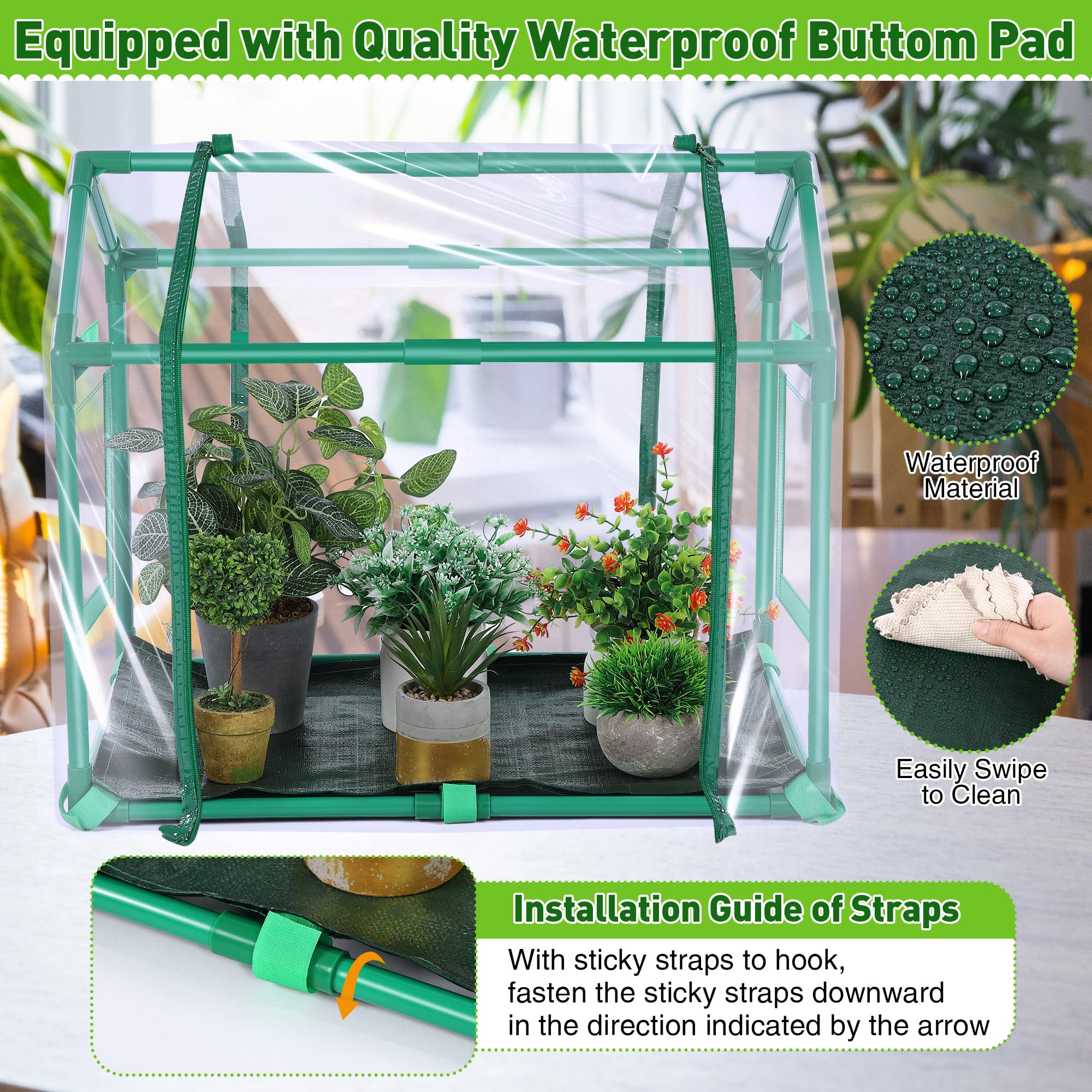 Meonum waterproof potting mat keeping soil contained and clean
