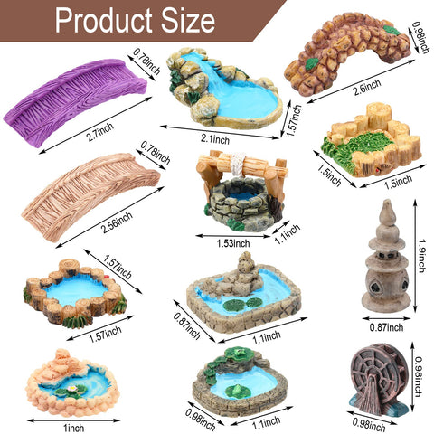 Meooeck Water Well ornament creates a quaint centerpiece for fairy-tale garden displays.
