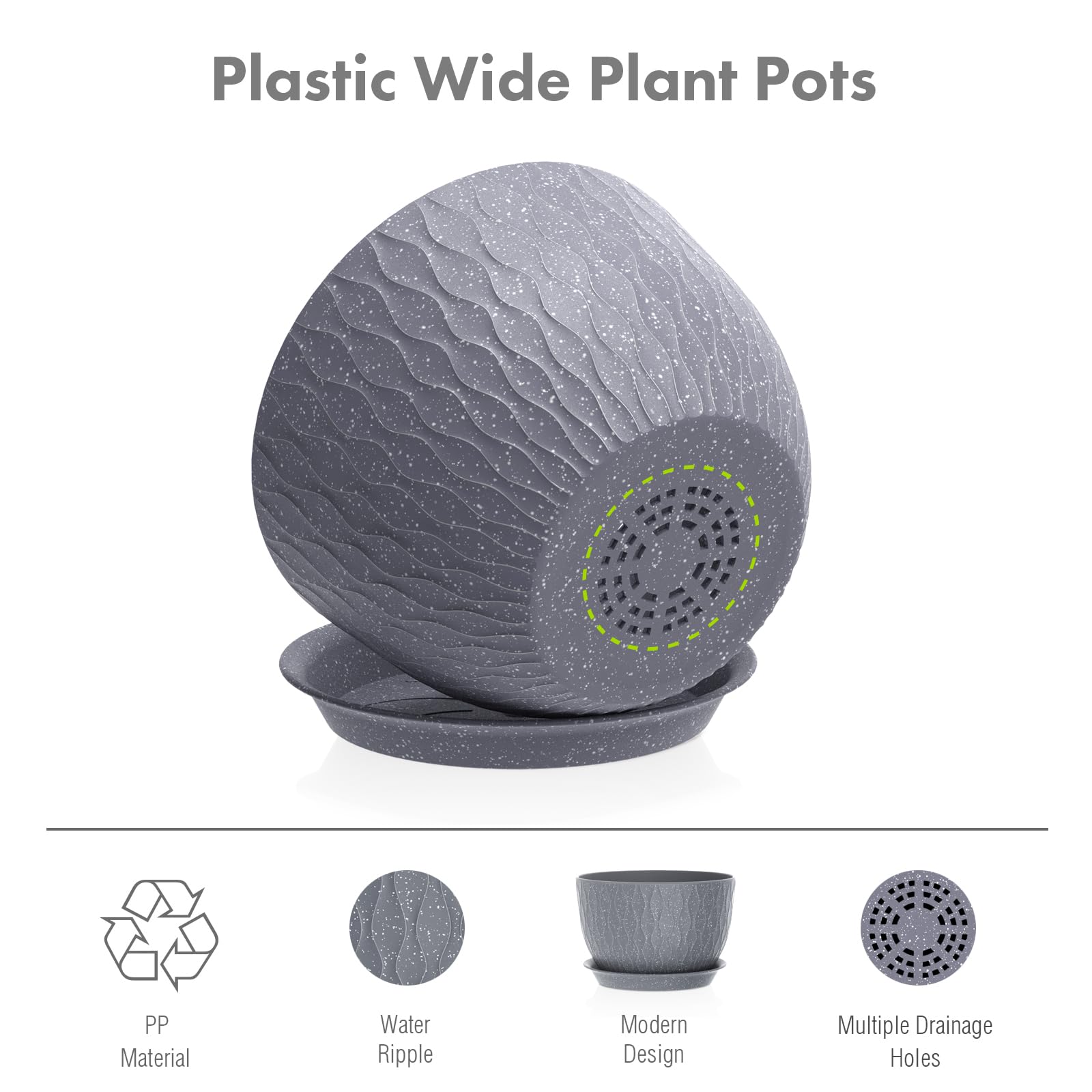 Meowell drainage-hole pot ensures proper watering with bottom holes