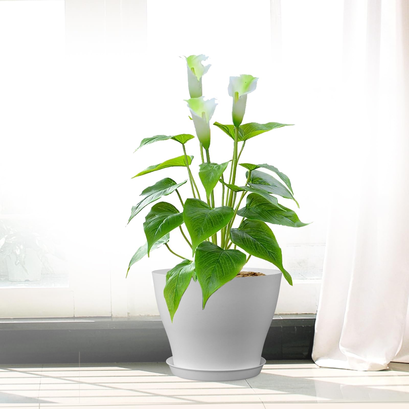 Meowell indoor-outdoor starter kit in white for compact gardening.