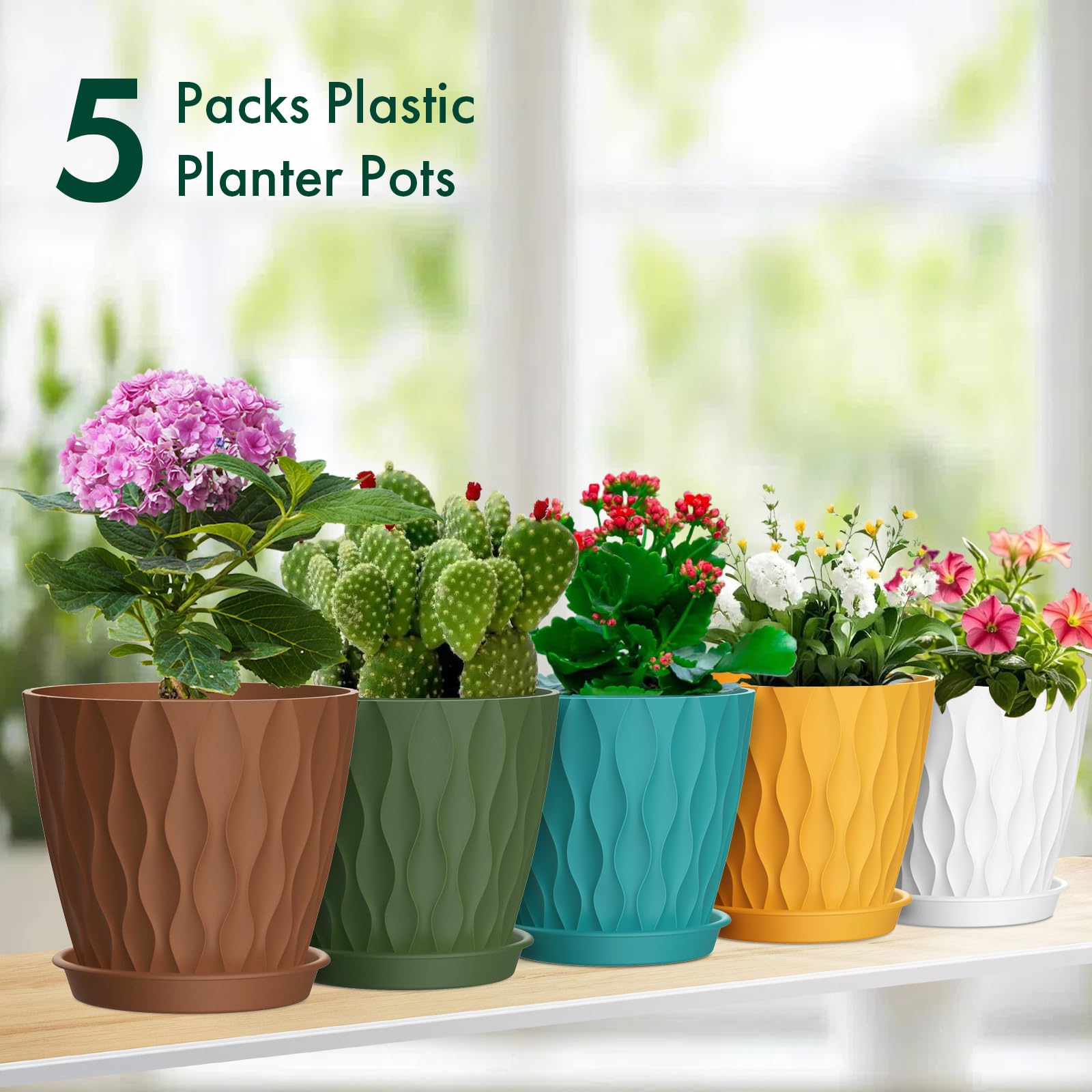 Meowell ripple pot set offers color and versatility for plant setups