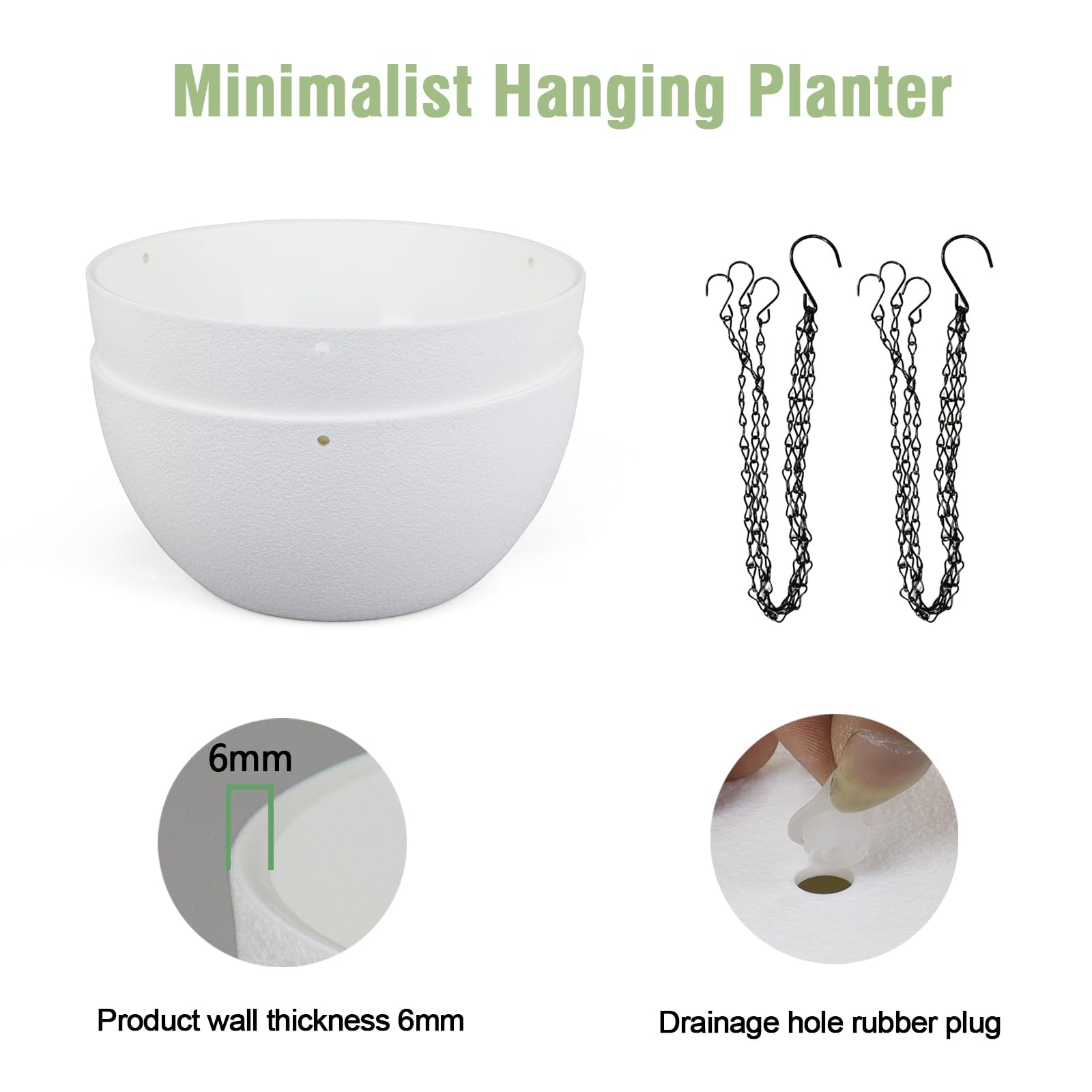 Meowell planter featuring removable plugs to adjust drainage