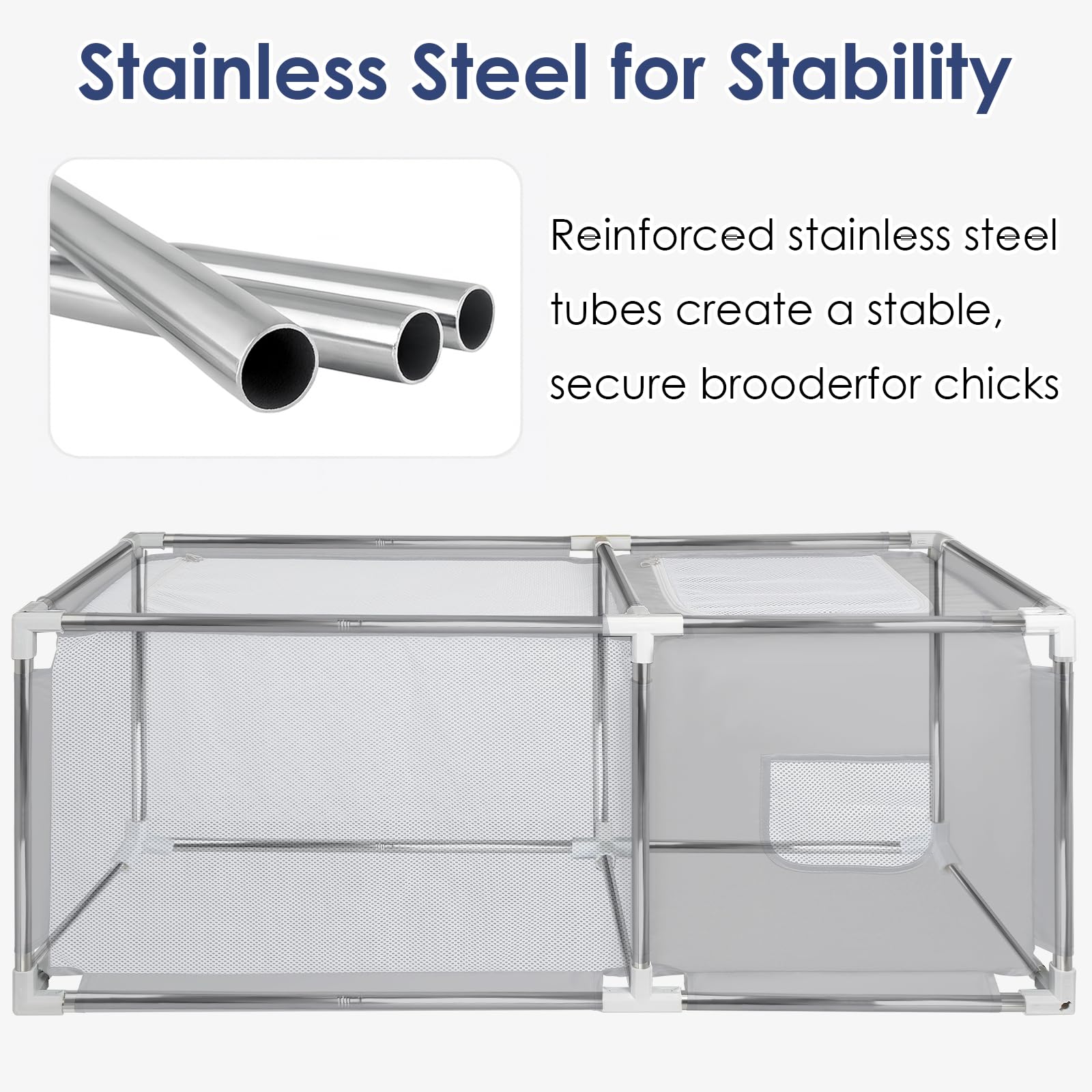 MeoWriental brooder dual-access doors speed feeding and cleaning