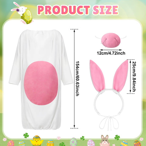 Mepase bunny nose enhances the playful Easter character.