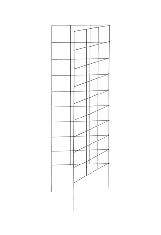 Meranti folding trellis folds flat for easy seasonal storage.