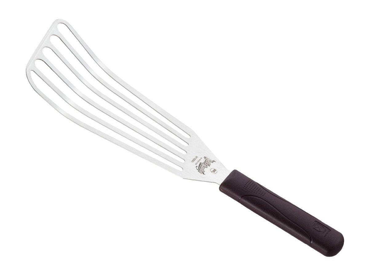 Mercer Culinary Hell's Handle dual-textured grip enhances slip resistance.