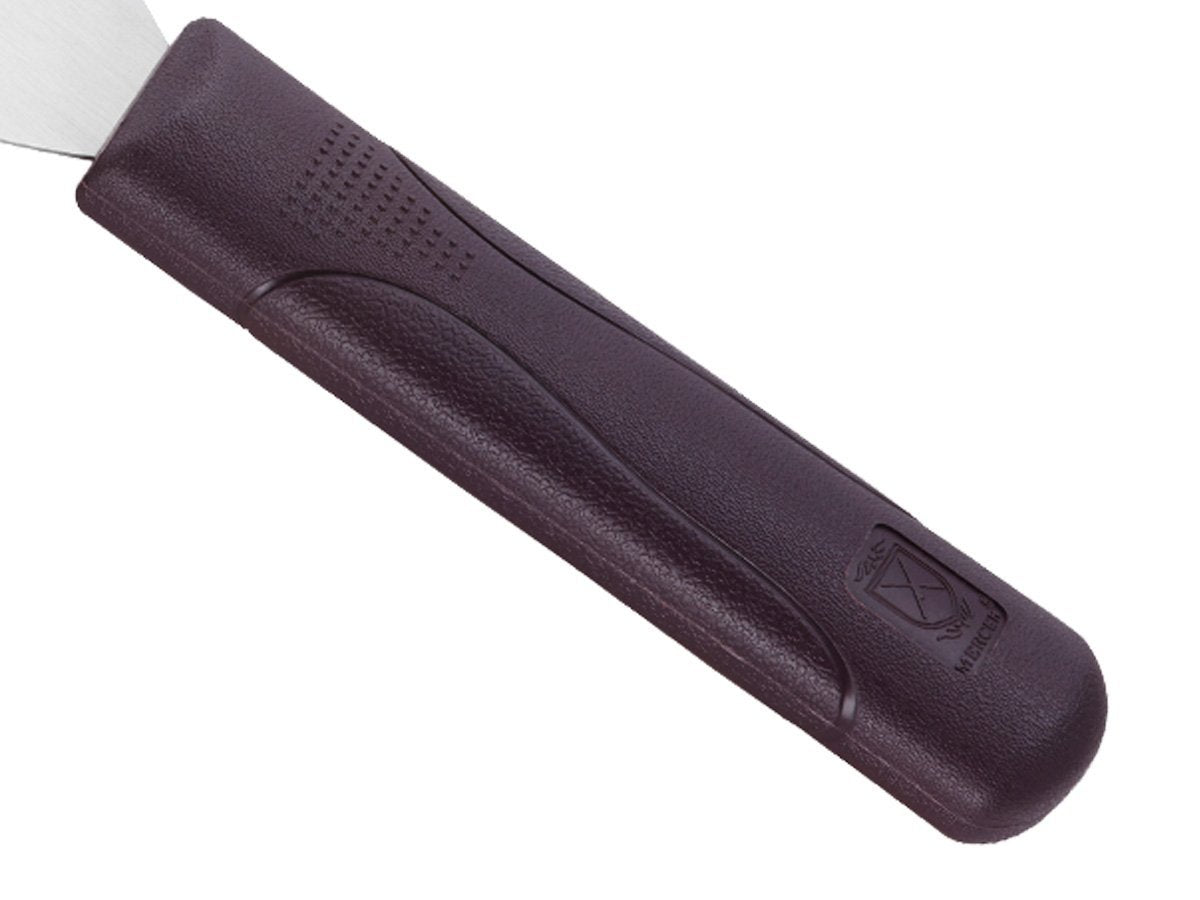 Mercer Culinary Hell's Handle grill-scraper 4x4-1-2-inch blade.