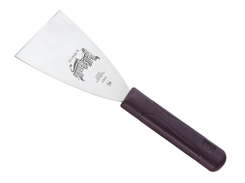 Mercer Culinary Hell's Handle scraper heat-resistant handle stays cool to touch.