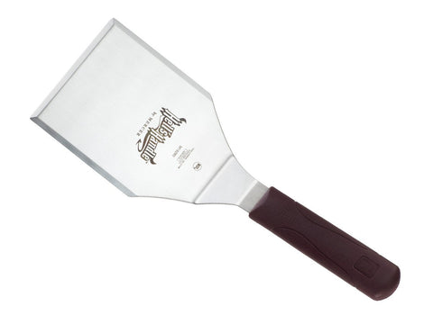 Mercer Hell's Handle heavy-duty turner with cool-touch grip for safe flipping.