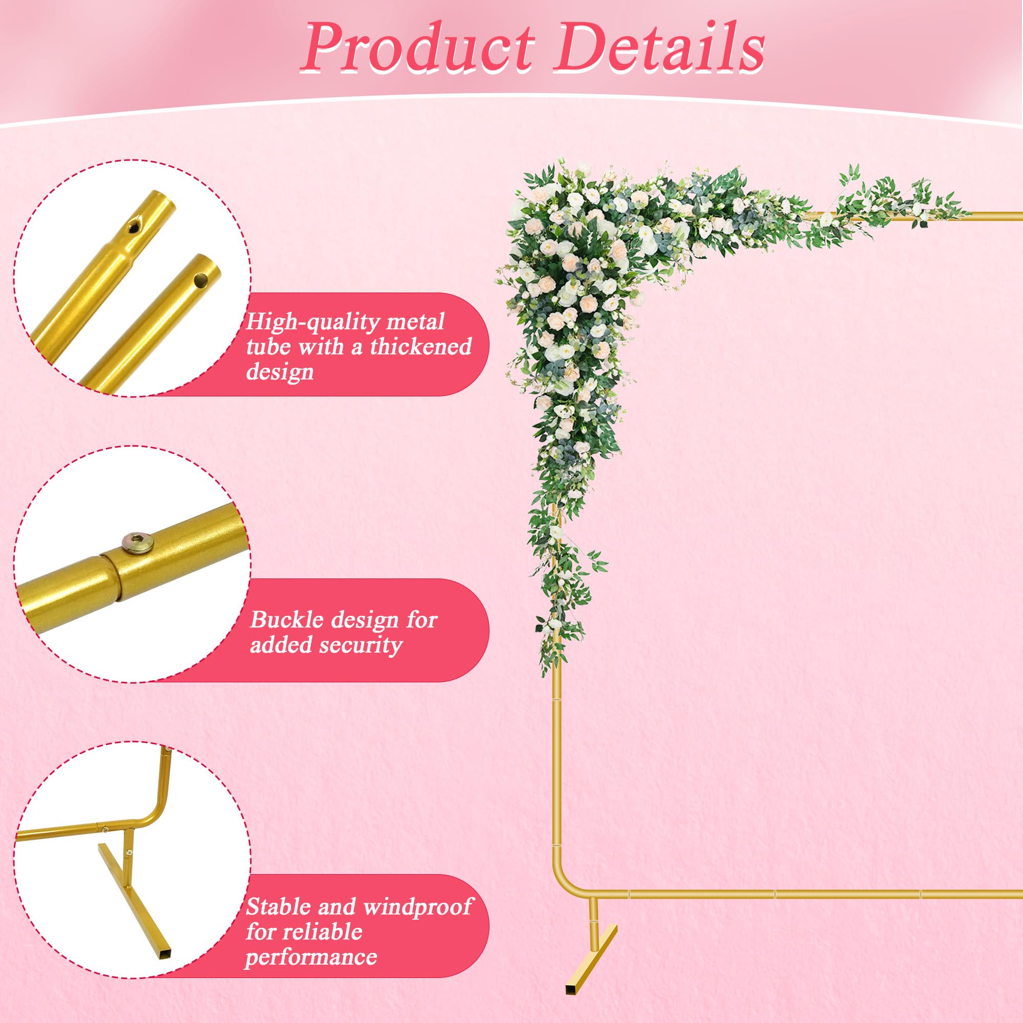 Mercijzyasang backdrop with flowers highlights floral styling and customized party backdrops.