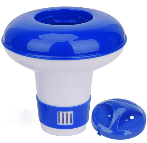 Merkia floating chlorine dispenser keeps pool care simple.