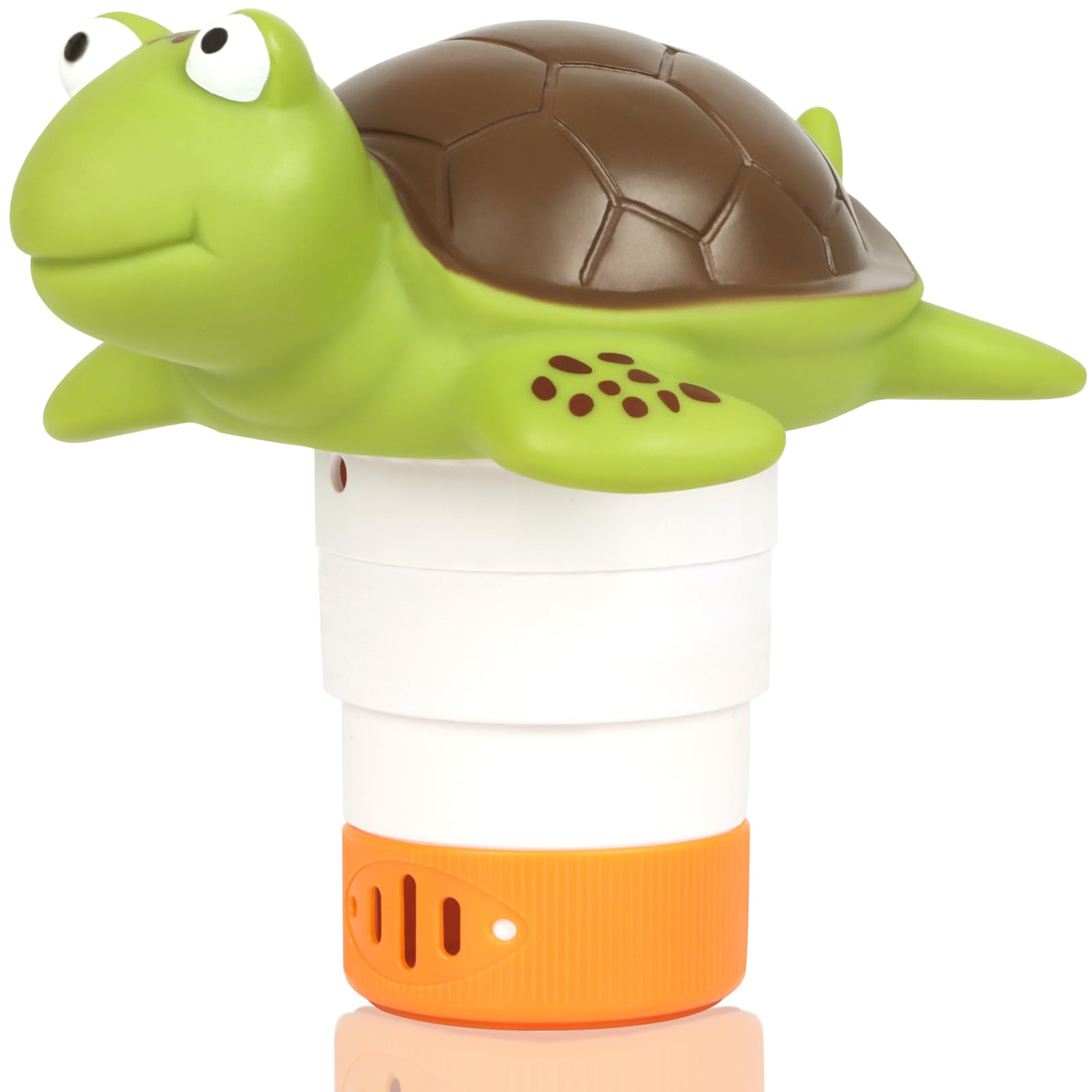  Merkia turtle design mini floating chlorine dispenser on water surface for easy pool dosing