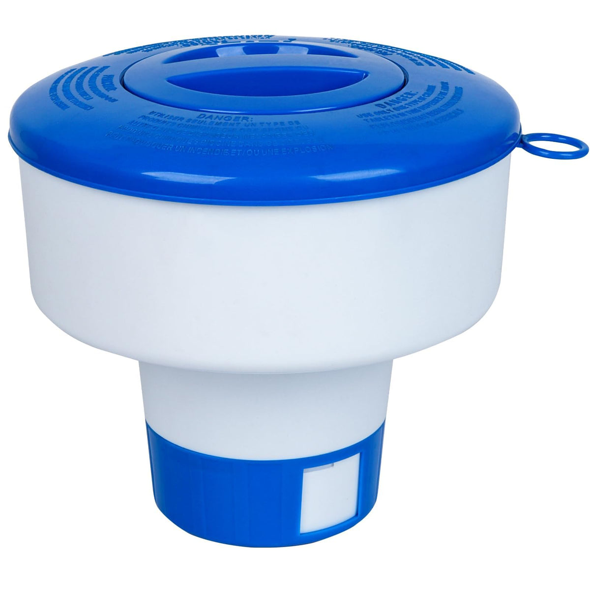 Merkia pool chlorine floater with 7-inch diameter releasing chlorine across the water