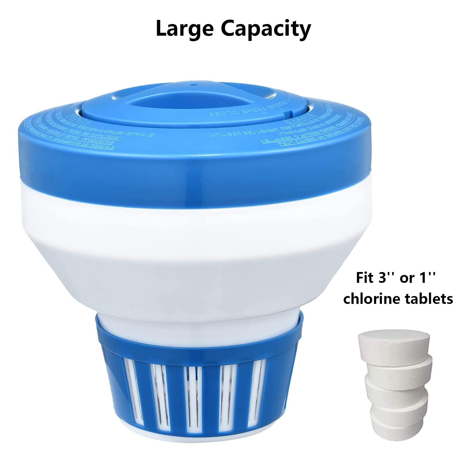 Merkia durable ABS plastic construction resists pool chemicals