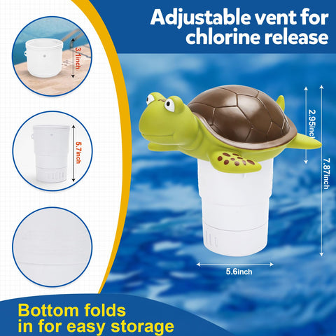 Merkia pool chlorine floater adjustable flow control to customize dosing