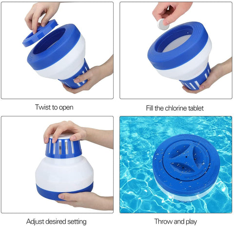 Merkia adjustable release ring close-up enables balanced chlorine delivery